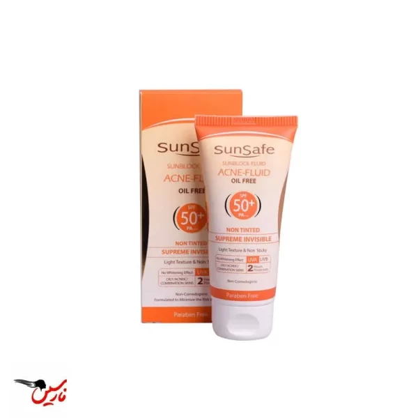 فلوئید ضد آفتاب فاقد چربی SPF50 سان سیف 50ml