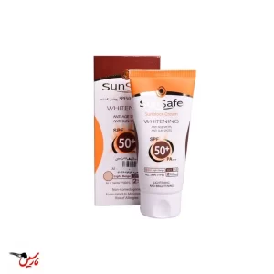 کرم ضد آفتاب SPF50 روشن کننده سان سیف بژ روشن 50ml