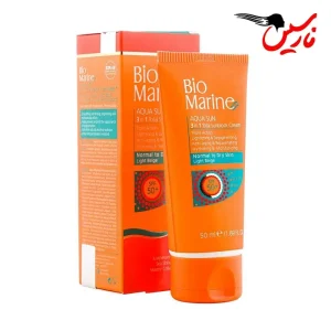 کرم ضد آفتاب روشن کننده و ضد چروک SPF۵۰ پوست خشک بایومارین Biomarine